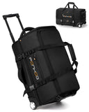 Ponhog 21 Inch Rolling Duffle Bag with Wheels for Men - Water Resistant Wheeled Duffle Bag for Weekend Travel & Overnight Trips