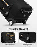 Ponhog 21 Inch Rolling Duffle Bag with Wheels for Men - Water Resistant Wheeled Duffle Bag for Weekend Travel & Overnight Trips
