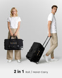 Ponhog 21 Inch Rolling Duffle Bag with Wheels for Men - Water Resistant Wheeled Duffle Bag for Weekend Travel & Overnight Trips