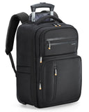 Ponhog Rolling Backpack with Wheels, Airline Approved Travel Backpack for Men Women, Carry On Laptop Bag Fits 15.6 Inch Laptop, Black