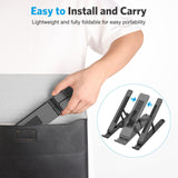 Portable Laptop Stand, OMOTON Laptop Stand for Desk Ergonomic 7 - Levels Angles Adjustable Computer Stand, ABS Laptop Riser Holder Compatible with All Laptops and iPad(10 - 15.6")