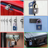 Pothunder Fingerprint Padlock, Smart Padlock, Locker Lock, Biometric Metal Keyless Fingerprint Lock, USB Rechargeable, for Gym Locker, Luggage, Backpack(Blue)