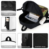 POTSCBVW Hi Bear Sit on The Lawn Backpack for Men Women, Heavy Duty Backpack Large Capacity, Durable Lightweight Travel Daypack