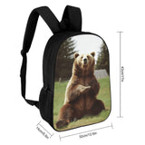 POTSCBVW Hi Bear Sit on The Lawn Backpack for Men Women, Heavy Duty Backpack Large Capacity, Durable Lightweight Travel Daypack