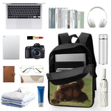 POTSCBVW Hi Bear Sit on The Lawn Backpack for Men Women, Heavy Duty Backpack Large Capacity, Durable Lightweight Travel Daypack