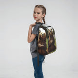 PPTHSNVB Travel Laptop Backpack Hi Bear Sit on the lawn Carry On Backpack Casual Daypack Lightweight Business Work Bag