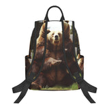 PPTHSNVB Travel Laptop Backpack Hi Bear Sit on the lawn Carry On Backpack Casual Daypack Lightweight Business Work Bag