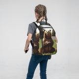 PPTHSNVB Travel Laptop Backpack Hi Bear Sit on the lawn Carry On Backpack Casual Daypack Lightweight Business Work Bag