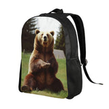 PPTHSNVB Travel Laptop Backpack Hi Bear Sit on the lawn Carry On Backpack Casual Daypack Waterproof Business Work Bag