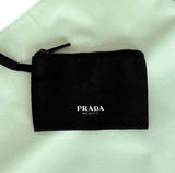 Prada Reversible FLAT Black Light Green Beauty Fragrance Tote Bag with Pouch (14L X 14H) - 0741
