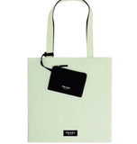 Prada Reversible FLAT Black Light Green Beauty Fragrance Tote Bag with Pouch (14L X 14H) - 0741