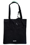 Prada Reversible FLAT Black Light Green Beauty Fragrance Tote Bag with Pouch (14L X 14H) - 0741
