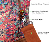 Pretty Colorful Travel Duffel Weekender Bag Overnight Bag Carry On with Shoe Compartment for Women HB - 10 (HS)