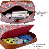 Pretty Colorful Travel Duffel Weekender Bag Overnight Bag Carry On with Shoe Compartment for Women HB - 10 (HS)