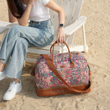 Pretty Colorful Travel Duffel Weekender Bag Overnight Bag Carry On with Shoe Compartment for Women HB - 10 (HS)