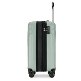 PRIMICIA GinzaTravel Luggage Sets 3 - Piece Expandable Suitcases with Wheels PC+ABS Durable Hardside Luggage sets TSA lock (Light green, 3 - Piece Set(20"/25"/29"))