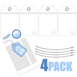 Princess Cruise Luggage Tag Holder by Cruise On [4 Pack] Fits All Princess Ships & Tags, Cruise Essentials 2026 & 2027 - Clear Luggage Tags