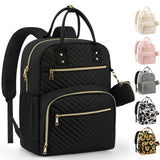 Pritent Diaper Bag Backpack,Baby Essentials Diapers Bag with Pacifier Case,Multipurpose Stylish Large Capacity Travel Backpack for Baby Girl/Boy(M - Black)