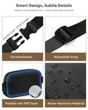 Pritent Fanny Packs for Women Cross Body Bag Waterproof Belt Bag with Adjustable Strap and Zipper Back Pocket Small Crossbody Bags Fashion Waist Packs for Workout Travelling(Black)