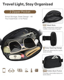 Pritent Fanny Packs for Women Cross Body Bag Waterproof Belt Bag with Adjustable Strap and Zipper Back Pocket Small Crossbody Bags Fashion Waist Packs for Workout Travelling(Black)