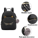 PRLINJSK Mini Backpack for Girls Teens Women Small Cat Backpack Purse