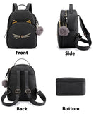 PRLINJSK Mini Backpack for Girls Teens Women Small Cat Backpack Purse
