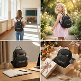 PRLINJSK Mini Backpack for Girls Teens Women Small Cat Backpack Purse