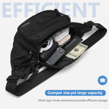 ProCase Fanny Pack Waist Packs for Men Women, Waist Bag Hip Pack for Travel Hiking Running Outdoor Sports - Black, Medium