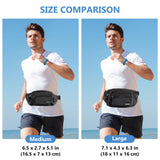 ProCase Fanny Pack Waist Packs for Men Women, Waist Bag Hip Pack for Travel Hiking Running Outdoor Sports - Black, Medium
