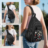 Prokva Ita Bag Crossbody Pin Display Sling Bag, Ita Chest Pack Backpack