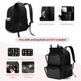 Prokva Ita Bag with Insert, Pin Display Backpack with Clear Window, Black