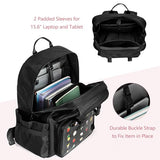 Prokva Ita Bag with Insert, Pin Display Backpack with Clear Window, Black