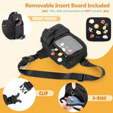 Prokva Ita Chest Bag with Insert, Pin Display Sling Bag for Women