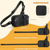 Prokva Ita Chest Bag with Insert, Pin Display Sling Bag for Women
