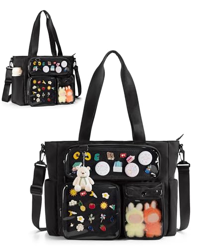 Prokva Large Ita Bag, Kawaii Pin Display Ita Tote Bag for Anime Kpop Fans | Backpacks4Less