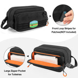 Prokva Tactical Toiletry Travel Bag for Men, Dopp Kit Shaving Organizer Case for Toiletries, Shower and Grooming Care Accessories, Black (Empty Bag Only, Patent Design)