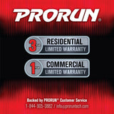PRORUN 75.6cc 1020 CFM 240 MPH Gas - Powered 2 - Cycle Backpack Leaf Blower, PBB2884