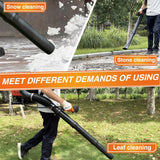 PROYAMA 72CC Gas Backpack Leaf Blower, 2 - Cycle 880CFM 275MPH Gas Powered Engine, 2 in 1 Nozzle Low Vibration and Ergonomic Design with Cruise Control for Outdoor GardenYard Cleaning and Snow Removal