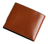 Prugs Embossed Corner Leather Bifold Coin Wallet, Tan, One Size