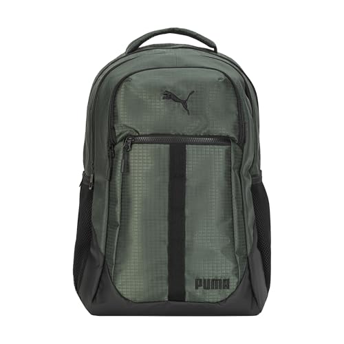PUMA Strategy Ripstop Backpack with Padded Adjustable Straps, Laptop Sleeve & Water Bottle Pockets, Sycamore, One Size
