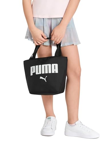 PUMA Unisex Kid's Adventure Lunch Tote, Black/Rose Gold, Small