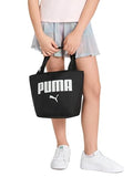 PUMA Unisex Kid's Adventure Lunch Tote, Black/Rose Gold, Small