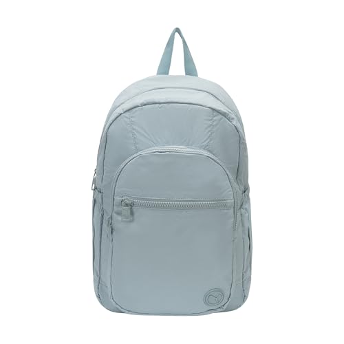 PUMA Women's Cypher Backpack in Crinkle Nylon with Laptop Sleeve, Luggage Strap & Media Pocket, Seafoam, One Size | Backpacks4Less