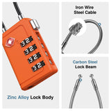 Puroma TSA Approved Luggage Travel Locks with Open Alert Indicator, 4 Digit Combination Resettable Code Zinc Alloy Lock for Suitcase, Backpack, Bag, Toolbox, Locker (2 Pack, Green)