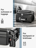 Puroma TSA Approved Travel Luggage Locks, 2 Pack Black 4 Digit Resettable Combination Code Lock with Zinc Alloy Body for Suitcase, Backpack, Laptop Bag, Gym Locker, Toolbox