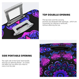 Purple Blue Mandala Tribal Element Suitcase Cover, Protector For Travel Double - Sided Graphic Print Elastic Luggage Cover (For 22 - 24 Inch Luggage)