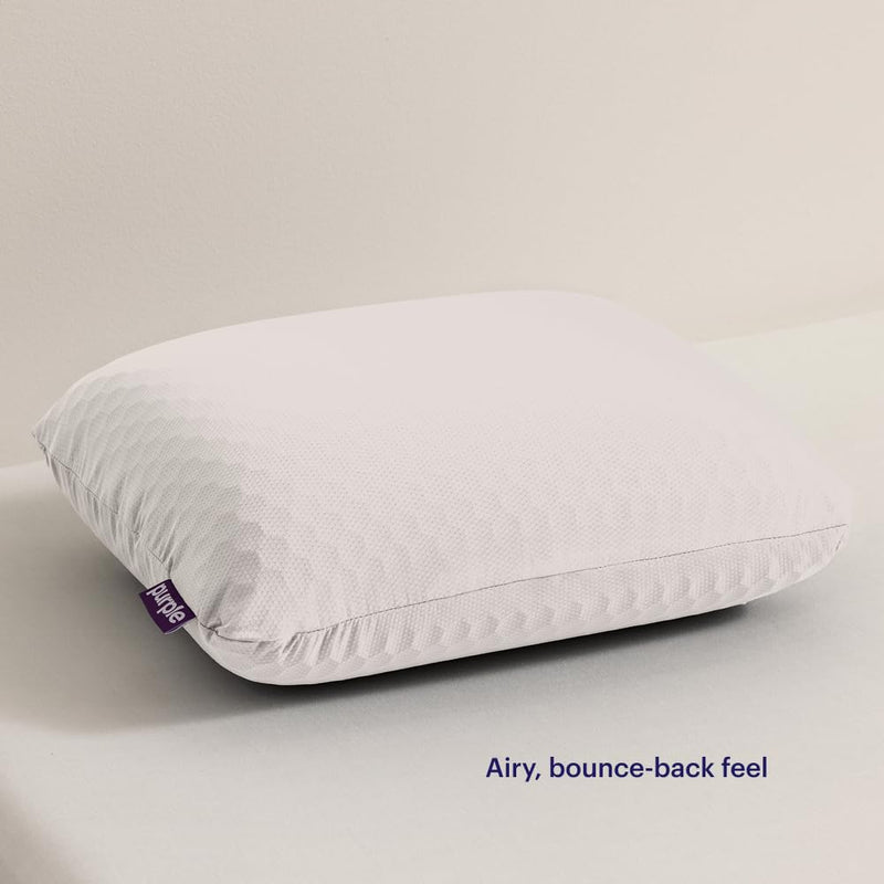 Purple Harmony Anywhere Pillow - Travel/On - The - Go, Hex Grid & Talalay Latex Core - No Pressure Support, Stays Cool, Compact & Lightweight for Easy Travel