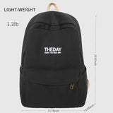 QCXBD Canvas Backpack for Women Rucksack Large Capacity Durable Outdoor Hiking Backpack Travel Gym Laptop Daypack (Black)