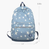 QCXBD Large Travel Backpack for Women Durable Nylon Hiking Backpack Laptop Bookbag Daypack (Blue)