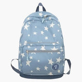 QCXBD Large Travel Backpack for Women Durable Nylon Hiking Backpack Laptop Bookbag Daypack (Blue)